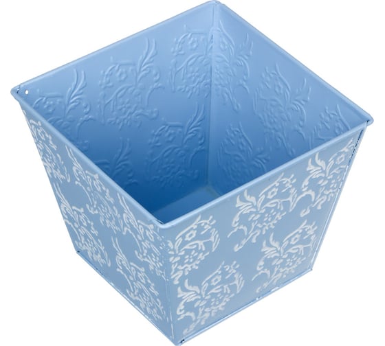 Квадратное кашпо INBLOOM 14x14x12 см, металл 164-314
