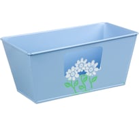 Прямоугольное кашпо INBLOOM Цветное 22x12x10 см, металл 164-312