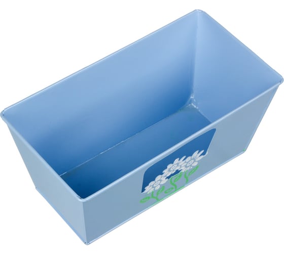 Прямоугольное кашпо INBLOOM Цветное 22x12x10 см, металл 164-312