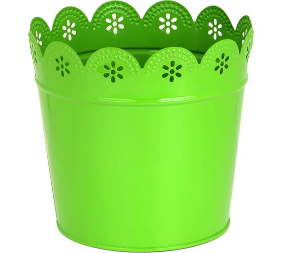 Круглое кашпо INBLOOM Ажур 14x14x13 см, металл 164-310