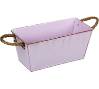 Прямоугольное кашпо INBLOOM 22x10x10 см, металл 164-311