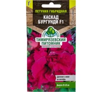 Семена Тимирязевский Питомник цветы петуния махровая Каскад бургунди F1 крупноцветковая, 10 шт. Of000120503