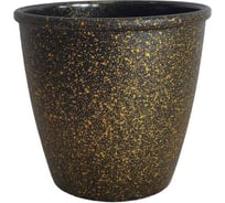 Кашпо Union 1.7 л, черный-золотой 21BT2095G