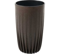 Кашпо LAMELA Sp.z o. 989 MIRA ECO coffee высокое, с вкладышем, диаметр 30 см, высота 515 мм, кофе espresso 069458