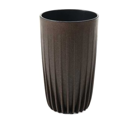 Кашпо LAMELA Sp.z o. 989 MIRA ECO coffee высокое, с вкладышем, диаметр 30 см, высота 515 мм, кофе espresso 069458 1