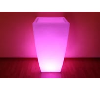 Кашпо большое (белый, с беспроводной подсветкой) Flox 990.2001.001.0