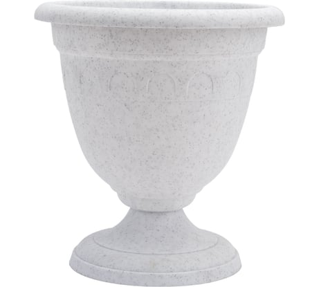 Высокий вазон Martika Колывань 0.8 л, диаметр 14 см, мрамор С132М