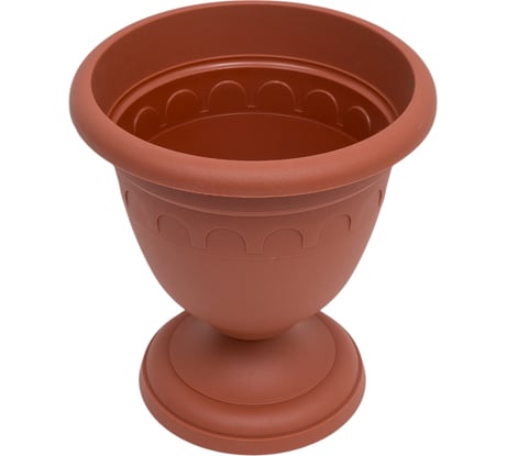 Высокий вазон Martika Колывань 5.6 л, диаметр 26 см, терракотовый С135Т