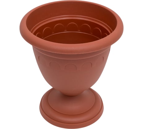 Высокий вазон Martika Колывань 3 л, диаметр 22 см, терракотовый С134Т