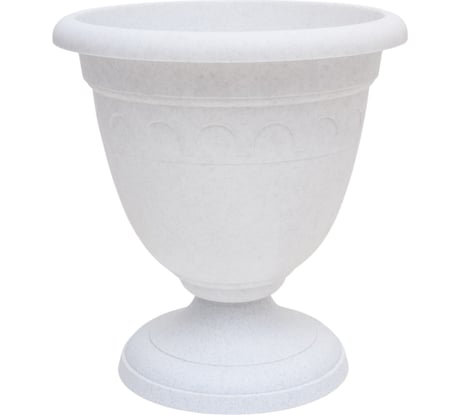 Высокий вазон Martika Колывань 5.6 л, диаметр 26 см, мрамор С135М