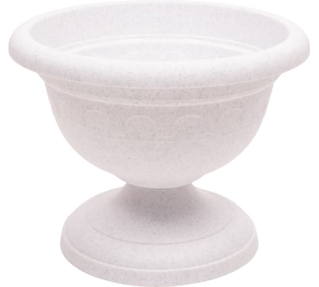 Низкий вазон Martika Колывань 1.1 л, диаметр 18 см, мрамор С143М