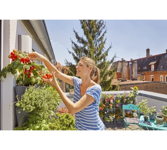 Горизонтальный базовый модуль для вертикального садоводства Gardena 3 емкости, 3 крышки, 1 поддон, 12 клипс 13150-20.000.00