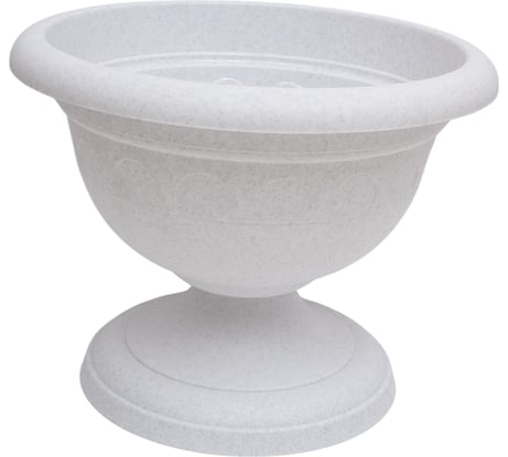 Вазон низкий Martika Колывань 5.3л, диам. 30 см, мрамор С146М