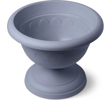 Вазон низкий Martika Колывань 5.3л, диам. 30 см, серый С146СЕР