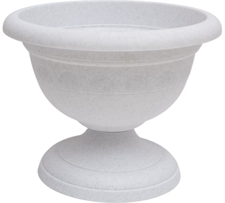 Вазон низкий Martika Колывань 3.4л, диам. 26 см, мрамор С145М