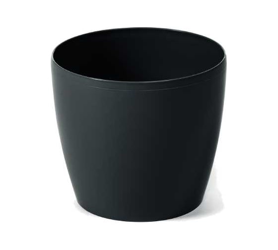 Кашпо LAMELA Sp.z o. 205 пластик MAGNOLIA диаметр 25 см высота 22 см 8.48 л черный 069149 1