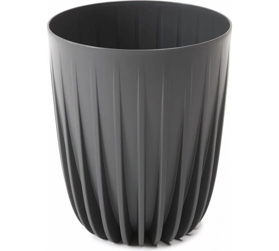 Кашпо LAMELA Sp.z o. 916 пластик MIRA recycled диаметр 39 см высота 46.3 см 39.6 л антрацит 069563