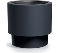 Пластиковое кашпо Prosperplast DBHEN470-S433 HEOS с вкладышем диаметр 46.8 см высота 44 см антрацит 069484