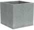 Пластиковый горшок Scheurich 240 C-Cube декор Stony Grey D 40 см высота 33 см серый 066084 1