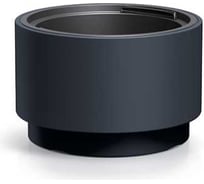 Пластиковое кашпо Prosperplast DLHEN470-S433 HEOS с вкладышем диаметр 46.8 см высота 29.5 см антрацит 069321