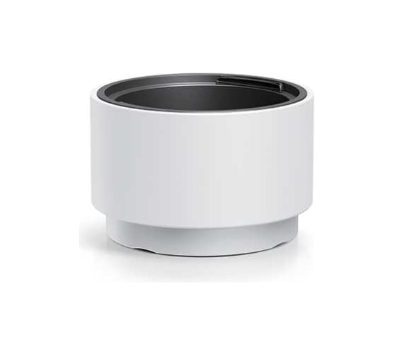 Пластиковое кашпо Prosperplast DLHEN400-S449 HEOS с вкладышем диаметр 39.5 см высота 24 см белый 069319 1