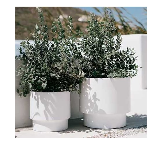 Пластиковое кашпо Prosperplast DBHEN470-S449 HEOS с вкладышем диаметр 46.8 см высота 44 см белый 069485 1