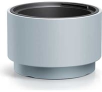 Пластиковое кашпо Prosperplast DLHEN470-443U HEOS с вкладышем диаметр 46.8 см высота 29.5 см светло серое 069320