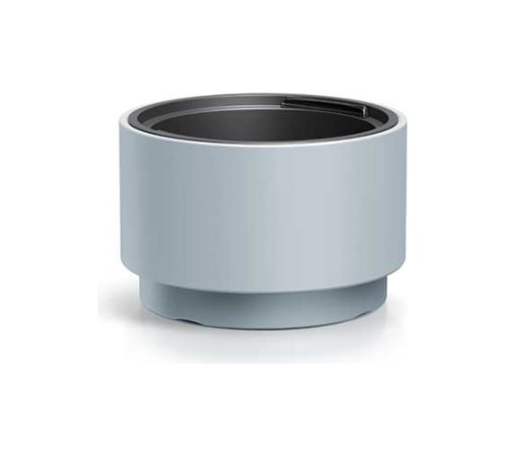 Пластиковое кашпо Prosperplast DLHEN400-443U HEOS с вкладышем диаметр 39.5 см высота 24 см светло серое 069317 1