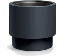 Пластиковое кашпо Prosperplast DBHEN300-S433 HEOS с вкладышем диаметр 30 см высота 28 см антрацит 069402
