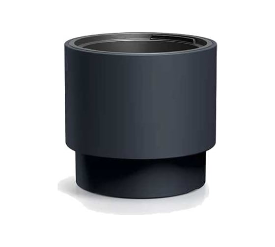 Пластиковое кашпо Prosperplast DBHEN300-S433 HEOS с вкладышем диаметр 30 см высота 28 см антрацит 069402