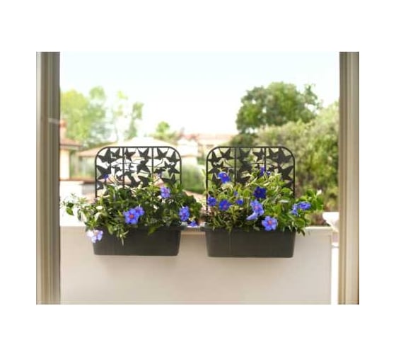 Балконный ящик Bama Spa 30320 Rondine Privacy в комплекте из 2-х шт 60х22 см высота 64 см антрацит 069578