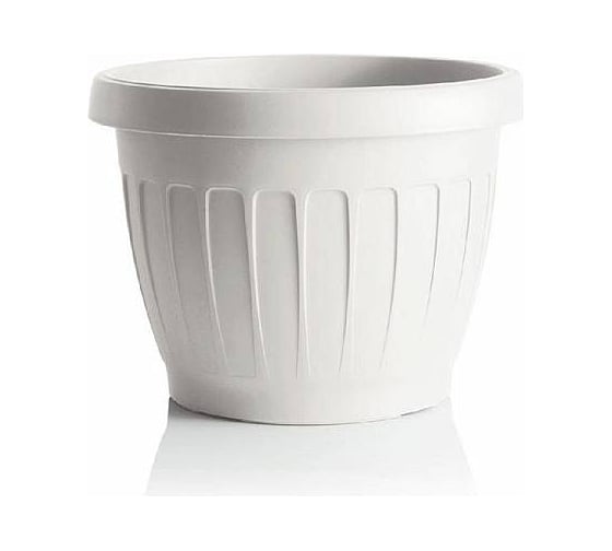 Горшок Bama Spa 34089 Terra диаметр 30 см высота 22 см 9,5 л белый 069568 1