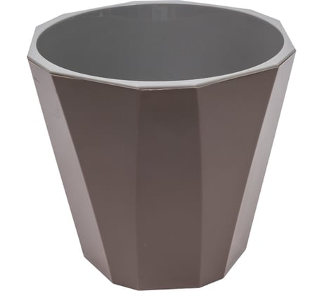 Кашпо со вставкой Martika Палермо 3.6 л, коричнево-серое С317КСЕР