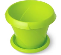 Кашпо Martika Флориана с поддонником, 2.8 л, диам. 215 мм, салатовое С386САЛ