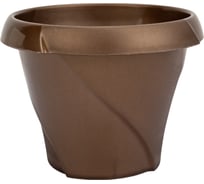 Кашпо Martika Флориана с поддонником, 0.3 л, диам. 100 мм, золотое С383ЗОЛ