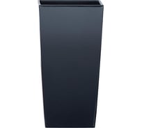 Кашпо для цветов Prosperplast Urbi square 26.6 л, антрацит, 2 предмета DURS265-S433
