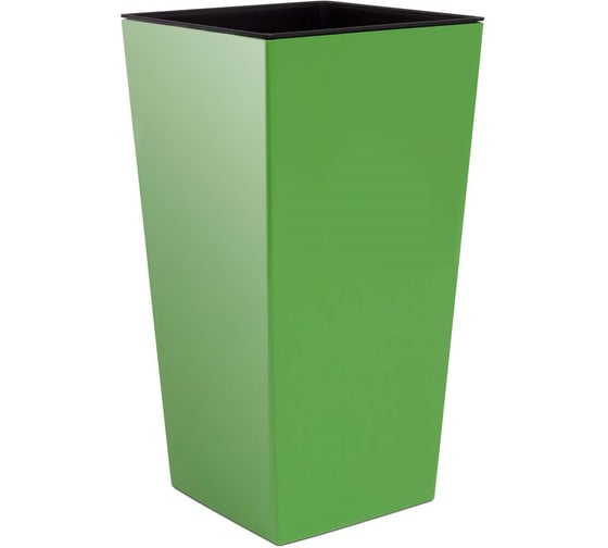 Кашпо для цветов Prosperplast Urbi square 91.5 л, оливковый, 2 предмета DURS400-370U 1