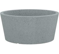Пластиковое кашпо Scheurich 239 C-Cone Bowl Stony Grey диаметр 40 см, ширина 39 см, высота 18 см, 15 л серый камень 061317