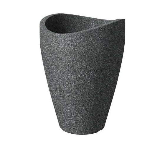 Пластиковое кашпо Scheurich 254 Schwarz-Granit диаметр 39 см, ширина 40 см, высота 54 см, 16 л гранит 061311