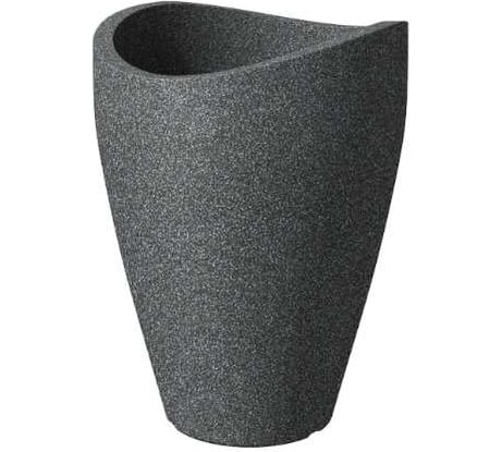 Пластиковое кашпо Scheurich 254 Schwarz-Granit диаметр 49 см, ширина 51 см, высота 67 см, 33 л гранит 061346