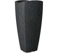 Пластиковое кашпо Scheurich 257 Schwarz-Granit диаметр 40 см, ширина 40 см, высота 80 см, 18 л гранит 061344