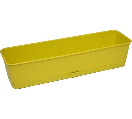 Балконный ящик ПРОТЭКТ Прованс 9.5 л, с поддоном, 58х12,7 см, фисташка ЯБП-58 Ф