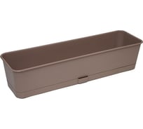 Балконный ящик ПРОТЭКТ Прованс 9.5 л, с поддоном, 58х12,7 см, бежевый ЯБП-58 Б