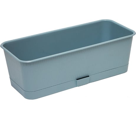 Балконный ящик ПРОТЭКТ Прованс 6 л, с поддоном, 40х13 см, ментол ЯБП-40 М