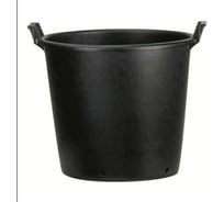 Рассадный горшок Bama Spa MM55BB с ручками, пластиковый, d 55х50 cm, h 38 cm, 60 л, черный 058571