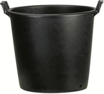 Рассадный горшок Bama Spa MM50 с ручками, пластиковый, d 50х45 cm, h 34 cm, 43 л, черный 045616