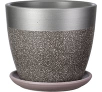 Горшок ООО КОМПОЗИТ Голден бутон №7 серое КБ-Б7-286-22