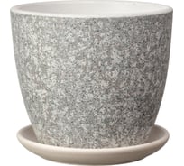 Горшок ООО КОМПОЗИТ Гризайль бутон №7 светло-серое КБ-Б7-278-46