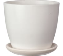 Горшок ООО КОМПОЗИТ Грэй бутон №7 белое КБ-Б7-251-03