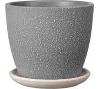Горшок ООО КОМПОЗИТ Саванна бутон №7 серое КБ-Б7-169-22